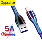 Кабель Oppselve USB Type-C, 5 А, для Samsung Galaxy S20 S10 Plus, кабель Micro USB для быстрой зарядки для Xiaomi, планшетов, Android, USB-кабели