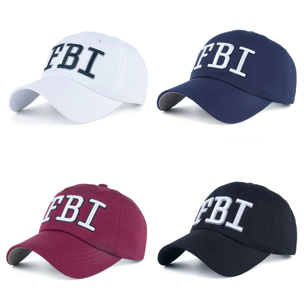 

New Fashion FBI Embroidery Baseball Cap Men Women Snapback Caps Unisex Adjustable Hip Hop Dad Hat men sports leisure hats gorras