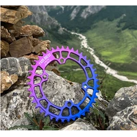 pass quest 96bcd round gradient colorful mtb bicycle narrow wide chainring 36t 38t 40t 42t 44t 48t road bike chainwheel crankset