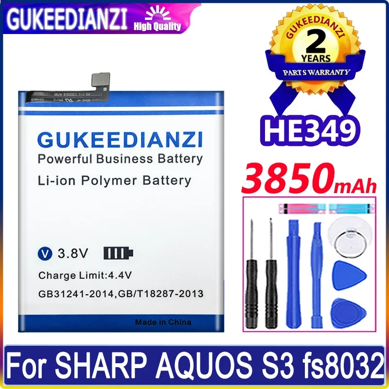 Аккумулятор для SHARP AQUOS S3 FS8032 3850 мАч HE349 мобильный телефон аккумулятор с номером