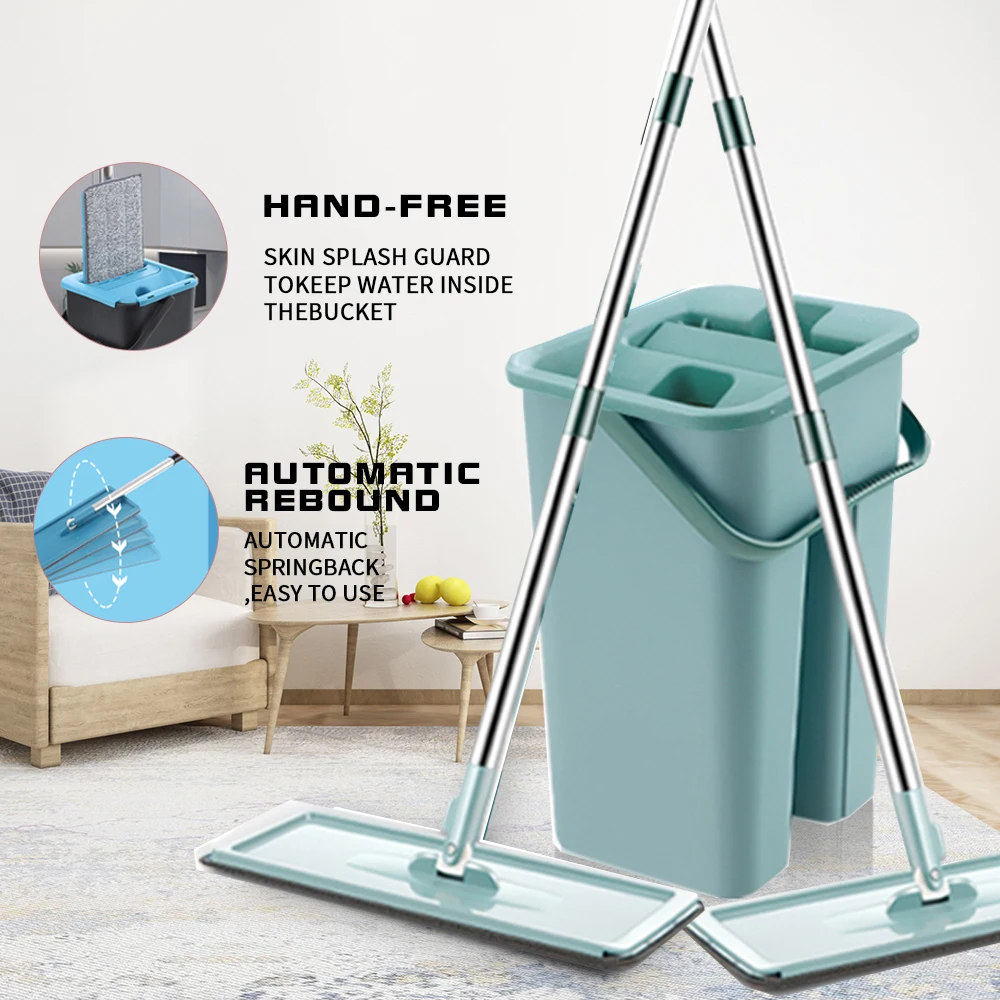 швабра с ведром отжимом Швабра для пола в доме отжима мытье рук без помощи