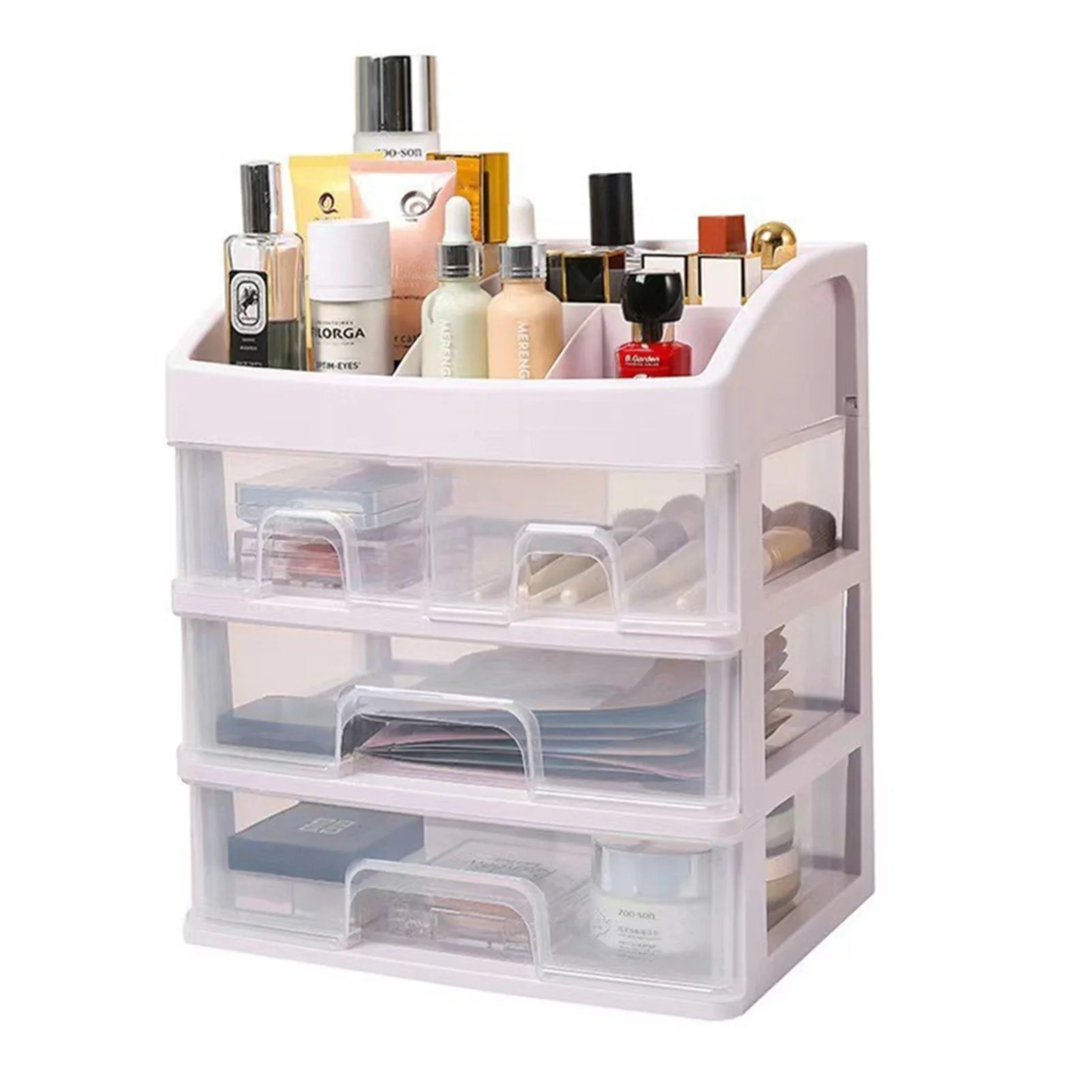 

Ins Makeup Transparent Drawer Eliminate Clutter Polypropylene Plastic Storage Box Student Bedroom Cosmetics Storage Box Simple