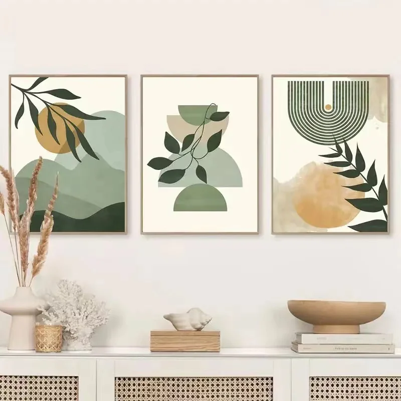 Современная Минималистичная абстрактная комбинация фото настенное украшение