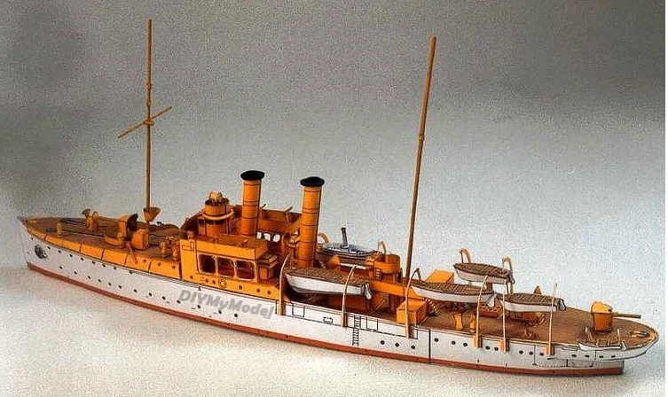 

Немецкая леопардовая игрушка DIYMyModeI и s67, Торпедо-лодка, сделай сам, набор бумажных моделей ручной работы, Пазлы ручной работы