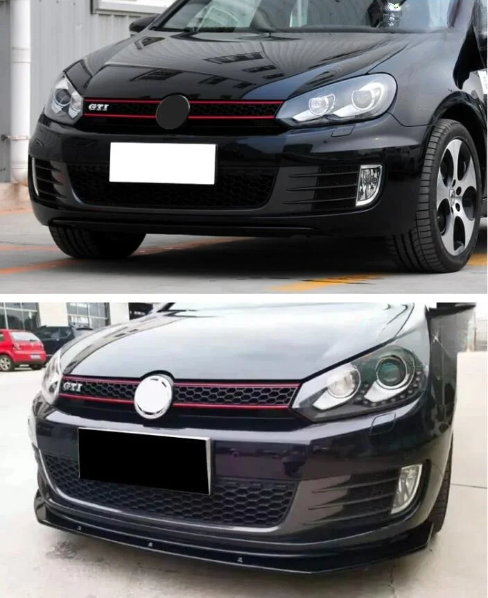 Для Volkswagen Golf 6 MK6 GTI GTD автомобильный передний бампер спойлер сплиттер диффузор
