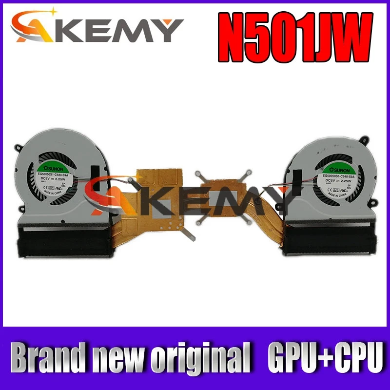 

New For Asus ZenBook UX501 UX501J UX501JW UX501JW4720 N501J N501JW G501J G501JW CPU GPU FAN Cooling radiator Heasink FAN
