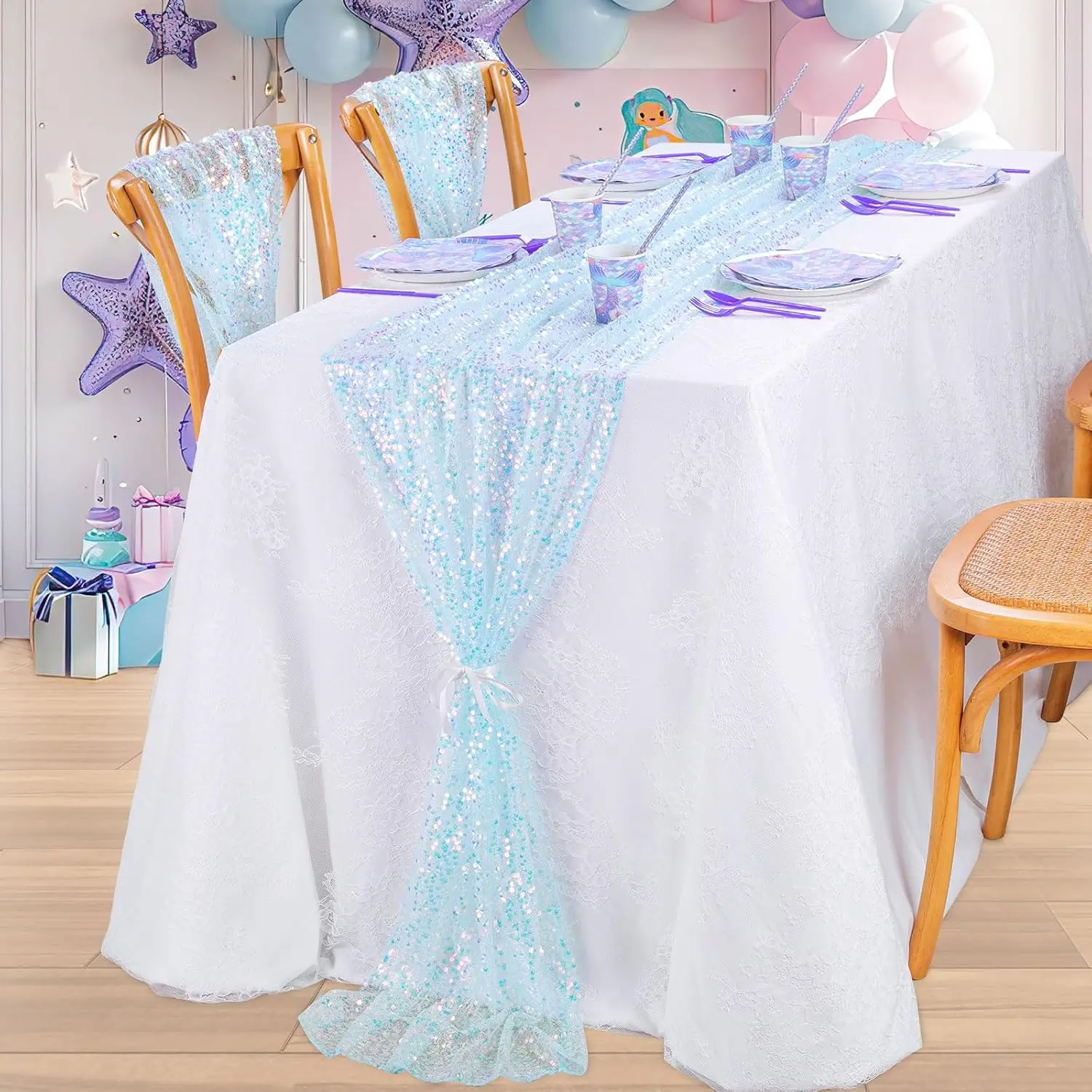 

Блестящая дорожка для стола, полиэстер