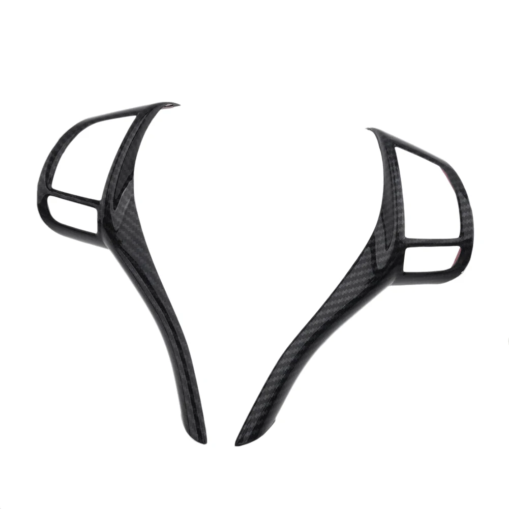 

For J11 Teana Altima 2013-2018 Carbon Fiber Steering Wheel Switch Button Cap Cover Strip Trim