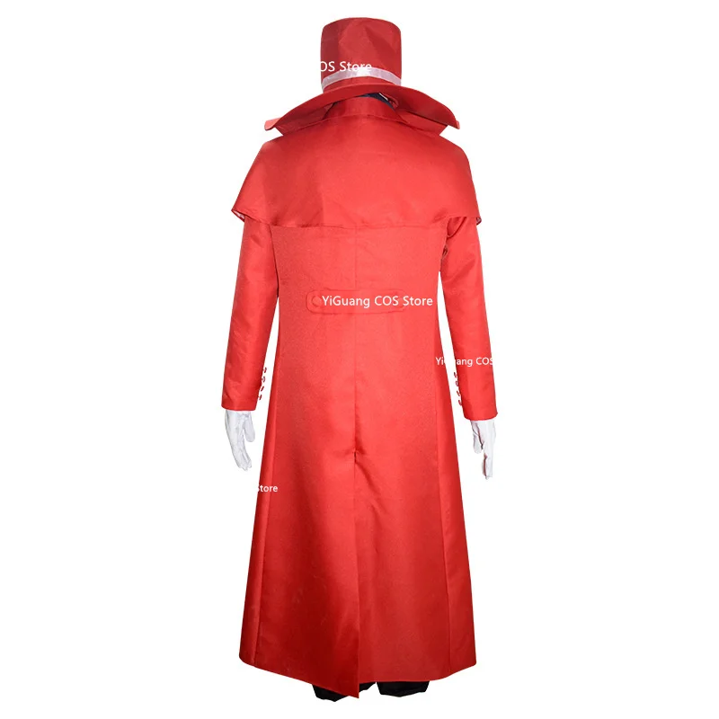 Аниме костюм Хеллсинга Алукард Косплей Король Вампиров Красный плащ Униформа Костюм Хэллоуин Вампир.