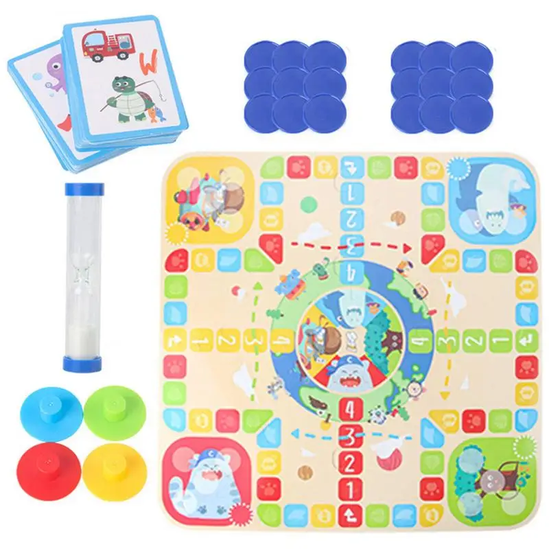 

Kids Sorting Toys Double-Sided Children Interactive Aeroplane Chess Board Game Cute Sorting Game For Boys & Girl Educational