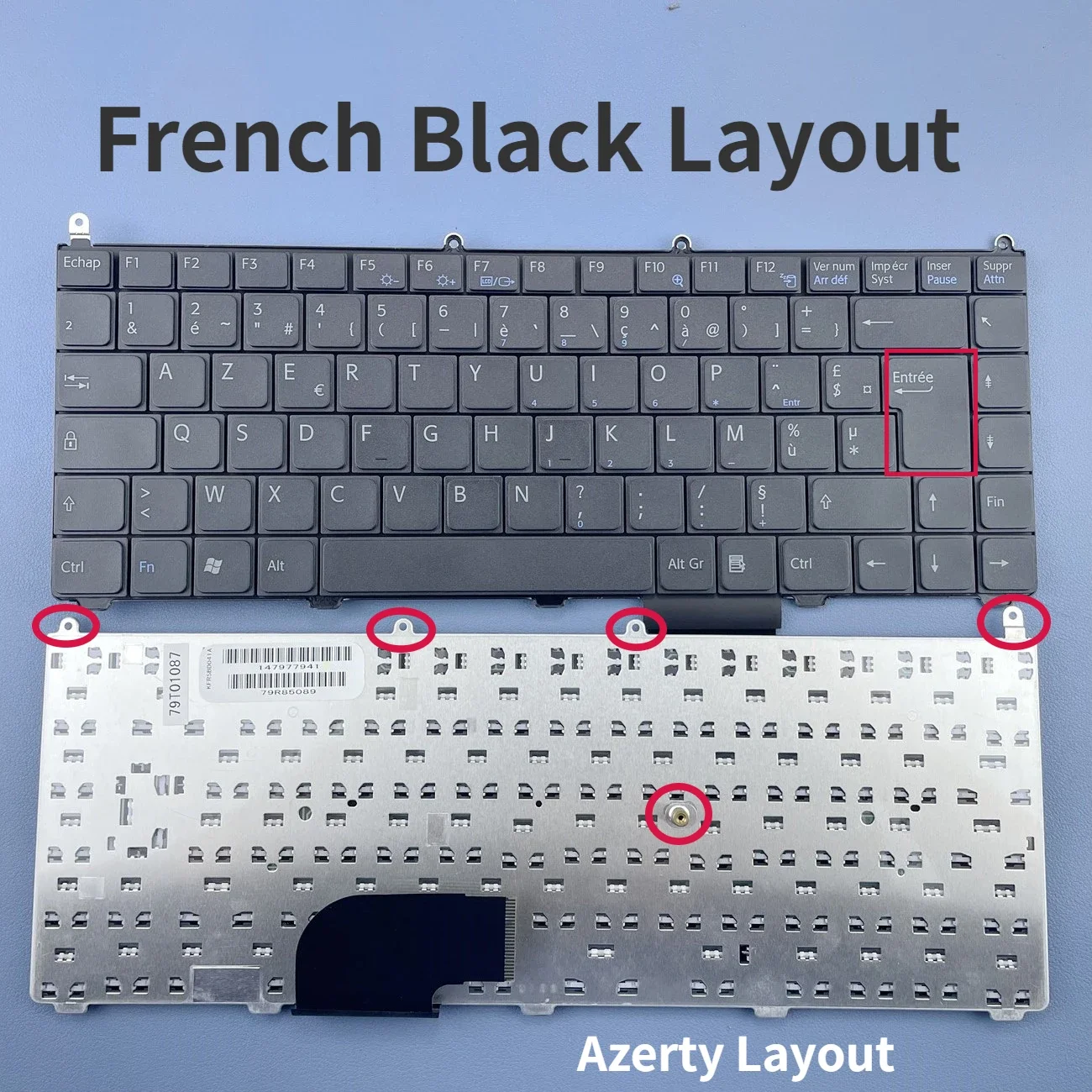 French Azerty Spanish Keyboard for Sony Vaio VGN-AR VGN-FE VGN-AR850E VGN-AR870 VGN-AR270P VGN-FE15C FE35C FE45C FE28C Series