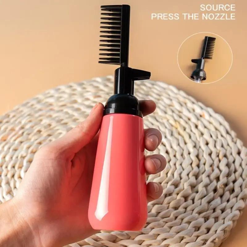 

200mlProfessional Hair Colouring Comb Empty Hair Dye Bottle with Applicator Brush Dispensing Salon Hair Coloring Styling Tool