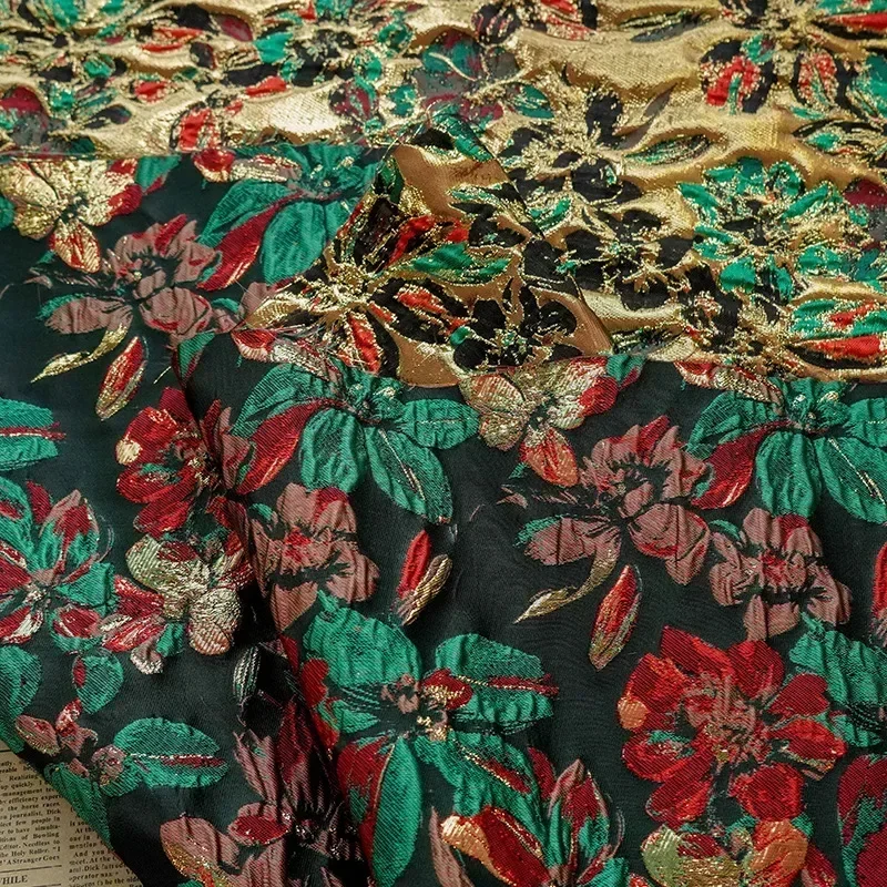 45x140 см пряжа с пузырьками и цветком окрашенная жаккардовая ткань сумка для