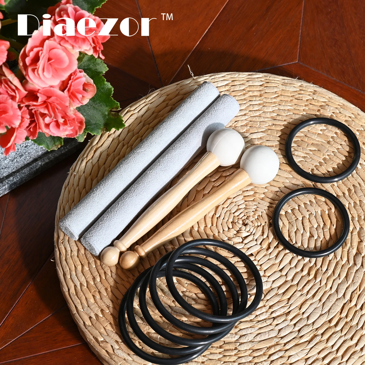 Diaezor 7-12 дюймов 7 шт. белая кристаллическая поющая чаша чакра инструмент для