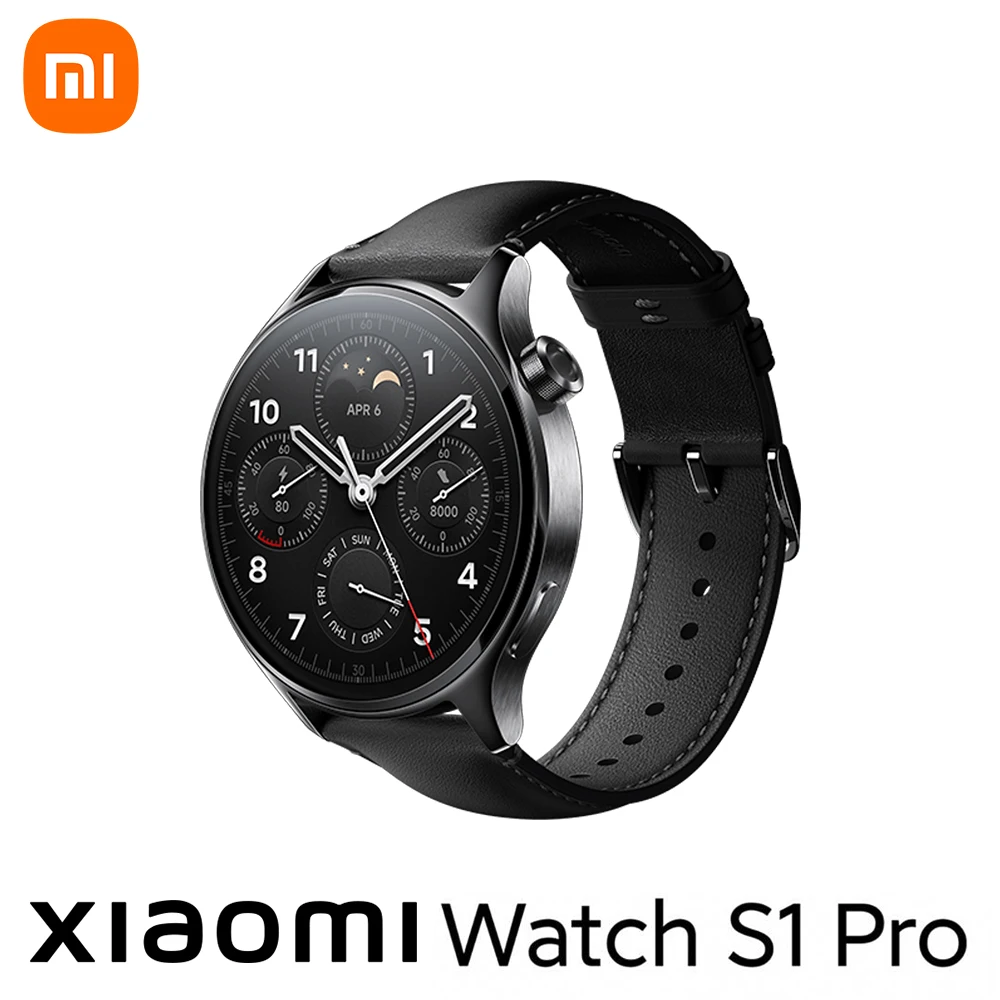 Спортивные Смарт-часы Xiaomi Watch S1 Pro водостойкие до 5 АТМ AMOLED дисплей 1 47 дюйма
