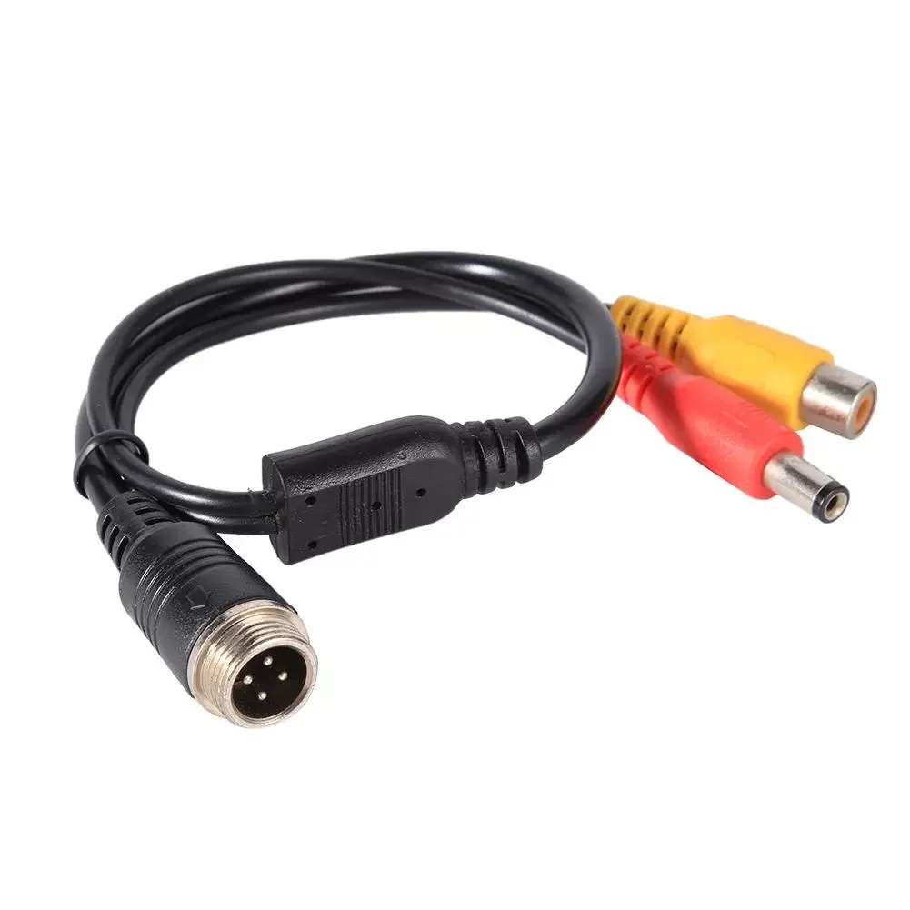 

M12 4Pin Aviation Head to RCA Female DC Male Extension Cable Adapter for CCTV Camera Security DVR