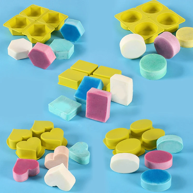 

1/4 Cavity Silicone Soap Making Molds Baking DIY Mold For Cake Bakeware