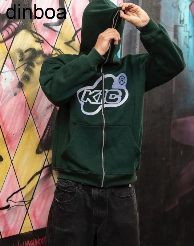 

Модная Свободная Повседневная Толстовка Y2k в стиле Харадзюку с принтом символа, мужской кардиган на молнии, свитшот большого размера, уличные Теплые Топы