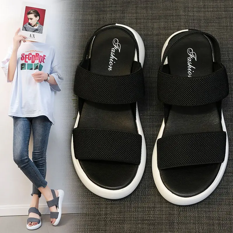 Women's Sandals 2022 Summer Fashion Platform Roman Sandals Women Casual Sport Sandals Women Closed Toe Flat Sandals