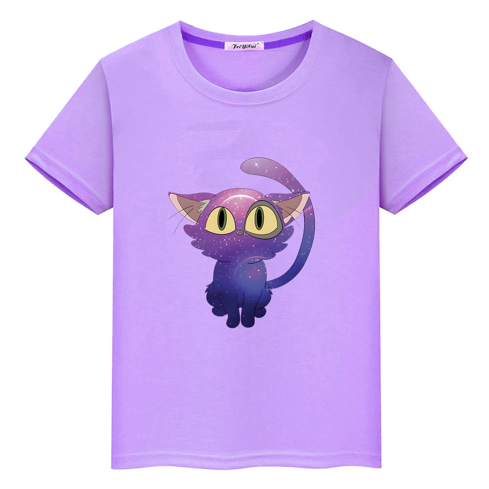 

Suzume No Tojimari Daijin Cat T-shirt Anime Graphic Printing Cartoon Tee-shirt 100% Cotton Boys/Girls Children Tshirts Summer