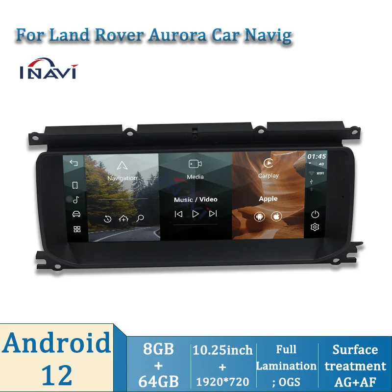 Фото 10,25 дюймовый Android 12 система Bosch для Land Rover Sport/Vogue L405 и Aurora GPS Navig автомобильный мультимедийный плеер №4