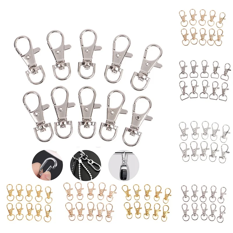 

2/10 шт./партия, застежки-карабины для ювелирных изделий