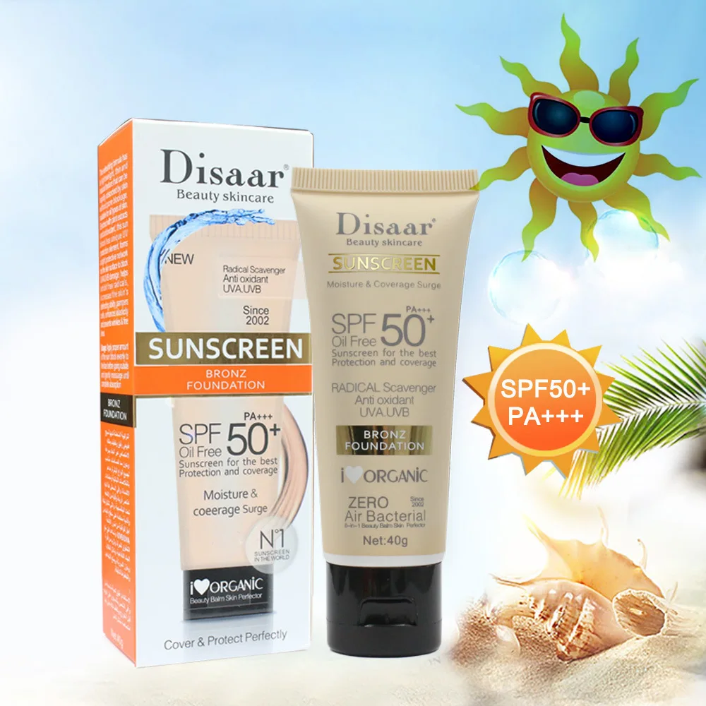 

Cross border Disaar sunscreen waterproof sweat proof sunscreen concealer high isolation sunscreen wholesale skin care products