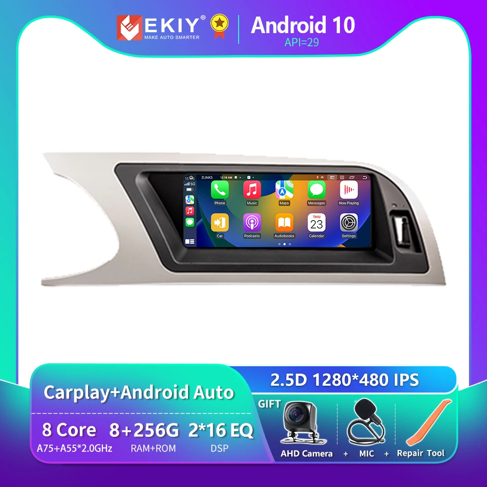 

EKIY 8.8" For Audi A4 B8 A5 2008 - 2017 Car Radio Multimedia Video Player Navigation GPS Stereo Android Auto Caprlay 2 Din DVD