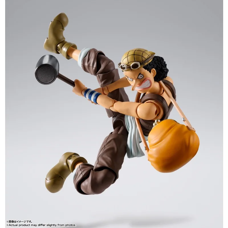 Фото Bandai в наличии, оригинальные S.H.Figuarts ONEPIECE, аниме USOPP-Romance Dawn, фигурки героев, игрушки, Коллекционная модель, подарки для детей №2