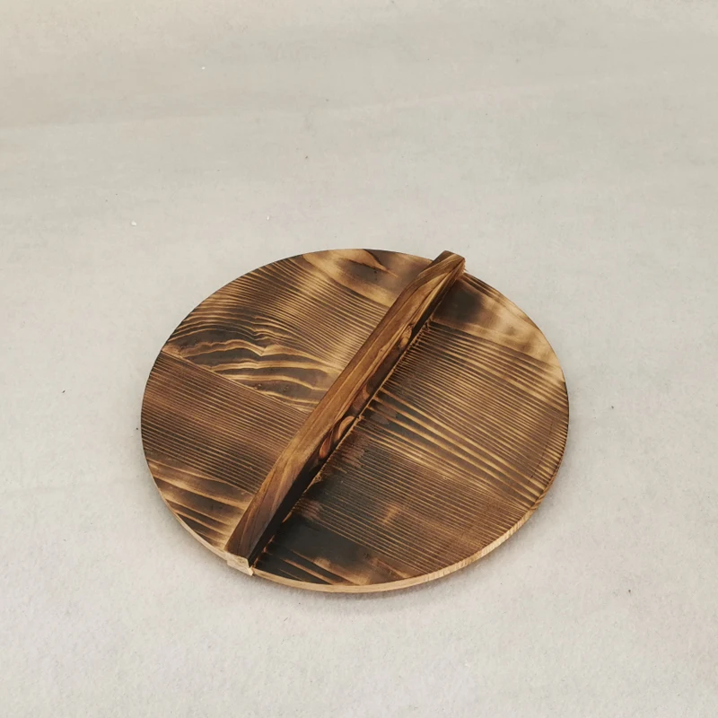 

Деревянная крышка для горшка ручной работы, 24 см