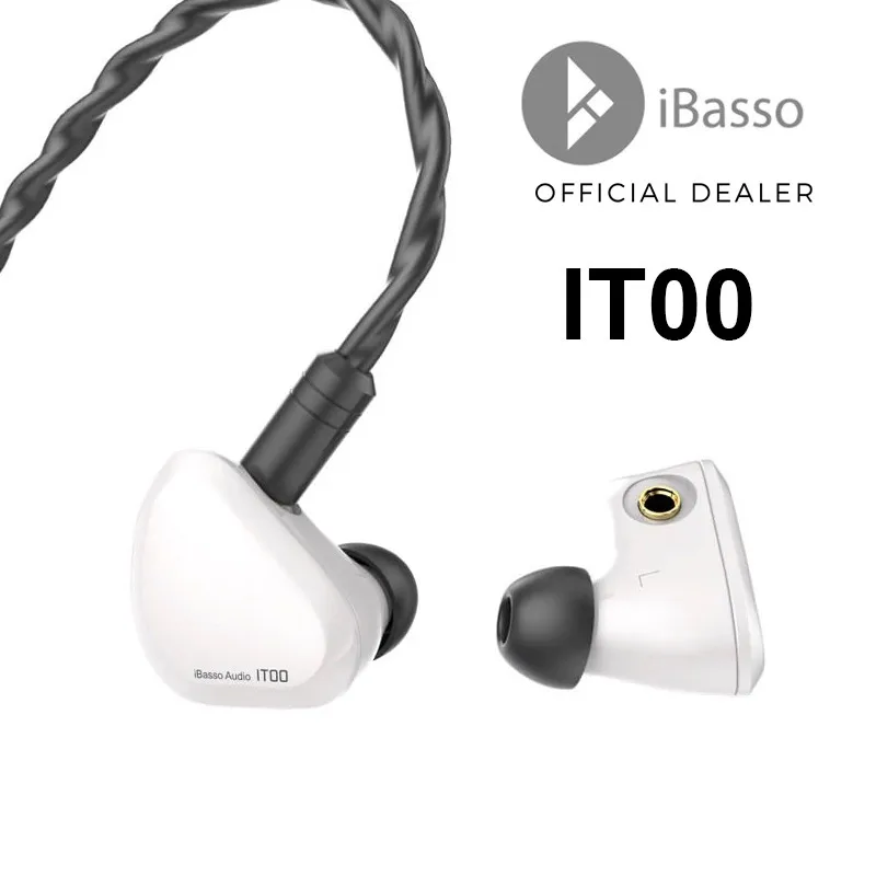

IBasso IT00 Earphone fever in-ear dual-chamber moving coil graphene 3.5mm Plug Earbuds Dynamic Monitor 2 Pin 0.78mm vs xiaomi kz