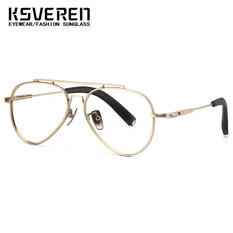 2024 новые модные очки-авиаторы винтажные титановые очки для чтения роскошная