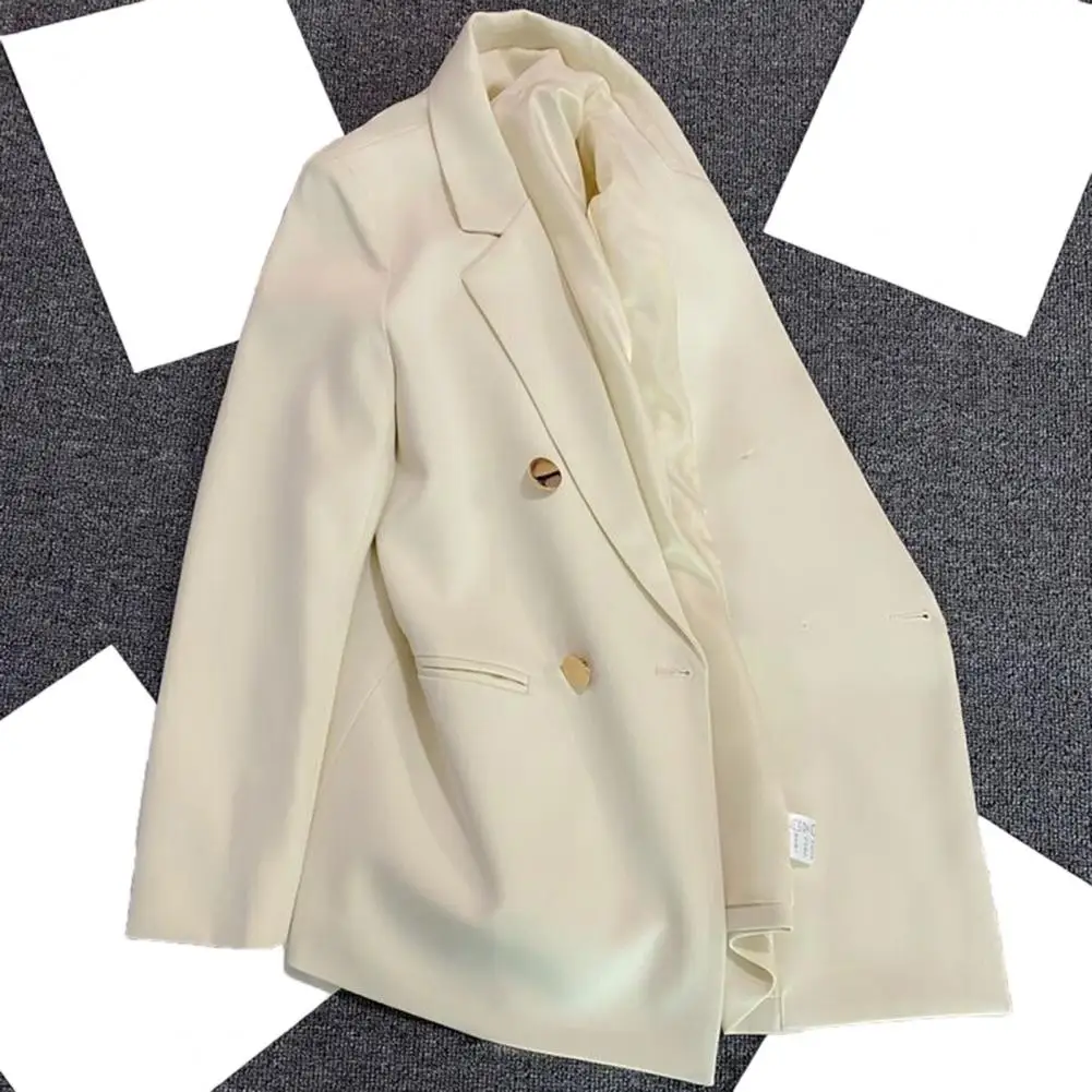 

Suit Jacket Washable Commuting Style Autumn Office Ladies Double Breasted Blazer Jacket Coat Women Coat Female Clothing