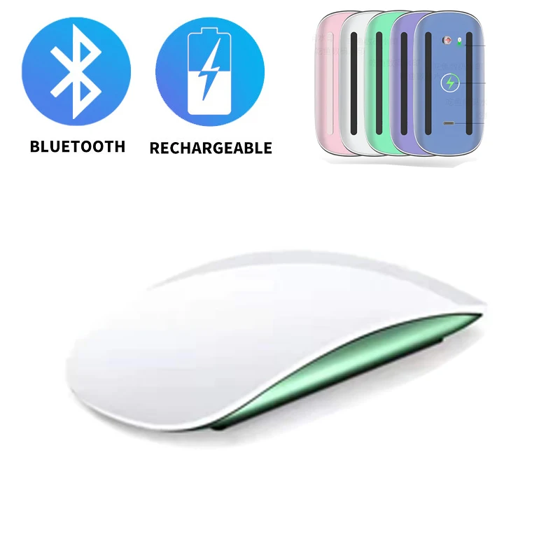 

Rechargeable Bluetooth Mouse Wireless Mouse Arc Touch Magic Mouse Ergonomic Ultra Thin Optical Mouse for IPhone Macbook