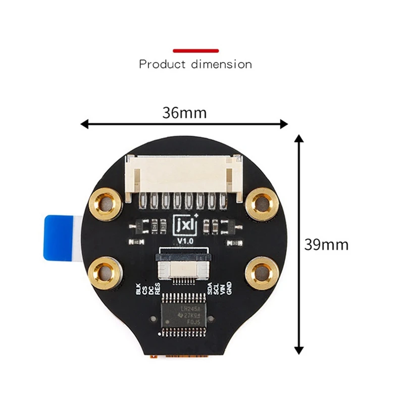 1 28 дюймовый IPS цветной TFT ЖК-дисплей модуль 240X240 GC9A01 привод Печатный платы +