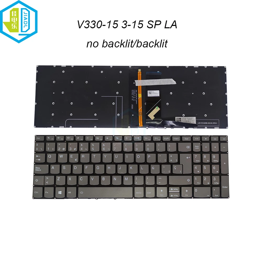 

Клавиатуры с подсветкой и испанской клавиатурой для Lenovo Ideapad V330-15IKB 3-15IIL05 3-15ADA05 15IGL05 V330-15ISK PC4SB