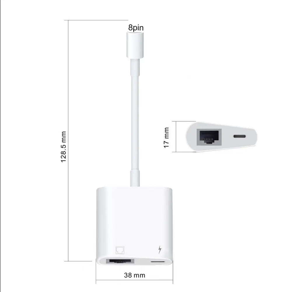 

Practical Phone Converter ABS Converter Plug Play Plug Play Phone Converter Wide Compatibility