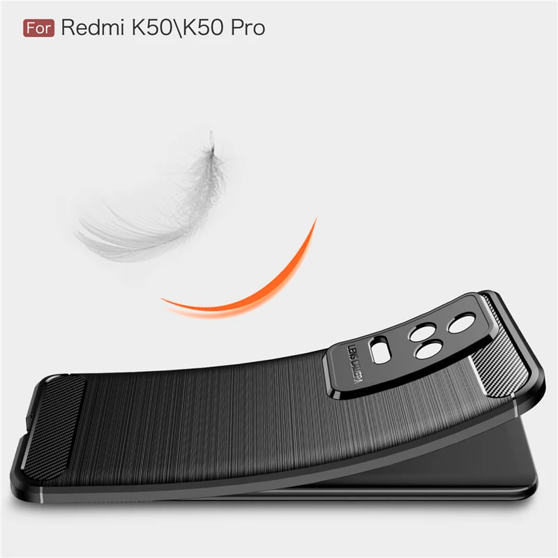 For Xiaomi Redmi K50 Pro Case Silicone Shell Rubber Bumper Protective Case For Redmi K50 Pro Cover For Redmi K50 Case