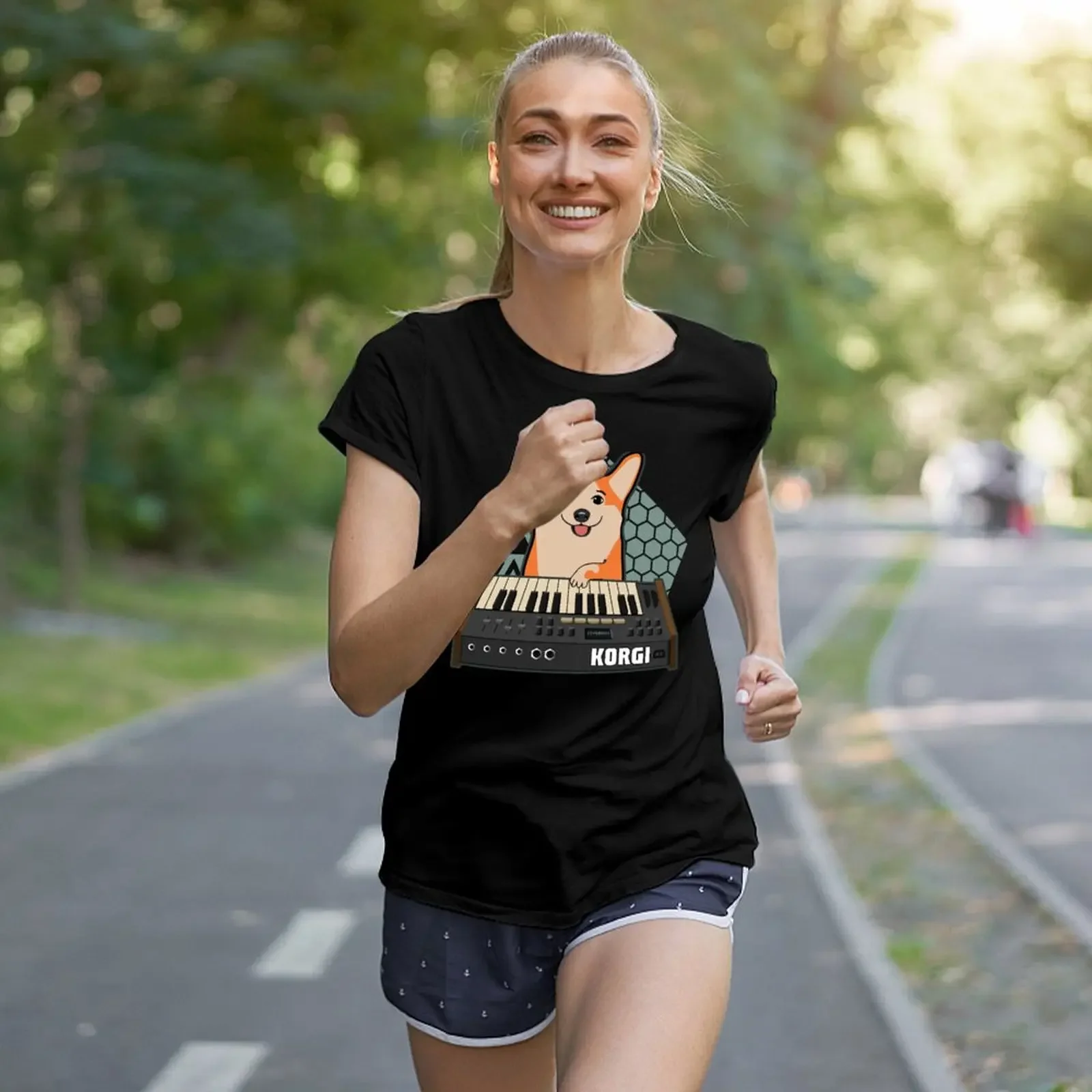 Забавный фанат синтезатора KORGI Corgi Dog Lover футболка таможенный дизайн своей