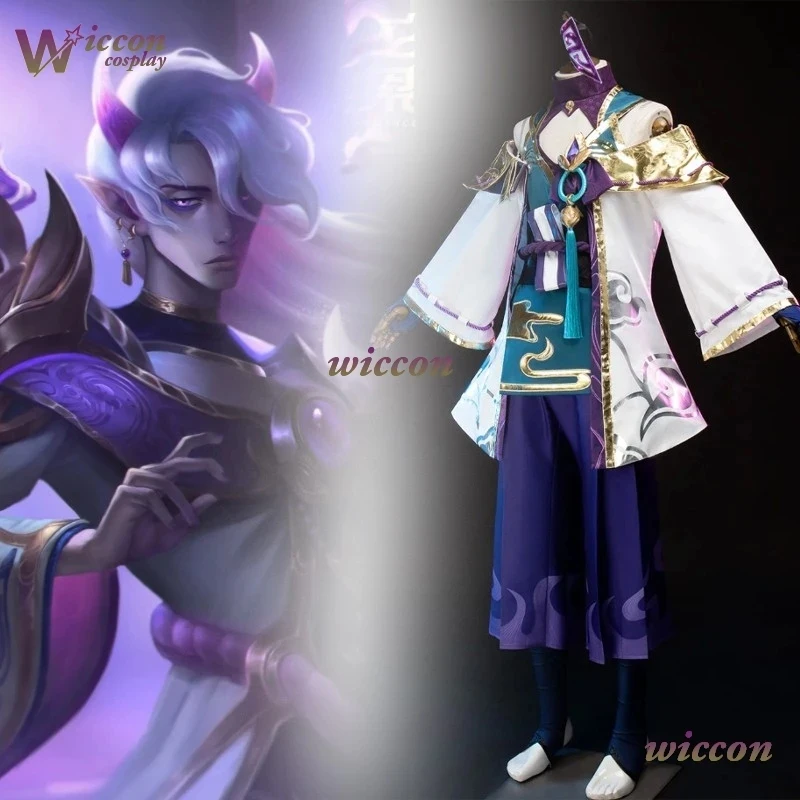 Фото 6'h\b/5;e,8\v,5/Uniform Game LLOL Spirit Blossom ‌   Костюм для косплея Hwei: высококачественный полный комплект «Визионер»; 5'b\7/m' №1