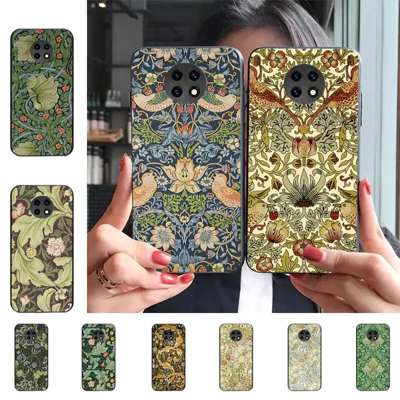 

William Morris Strawberry Thief Phone Case For Redmi 5 6 7 8 9 10 plus pro 6 7 8 9 A GO K20 K30 K40 pro plus F3 Fundas