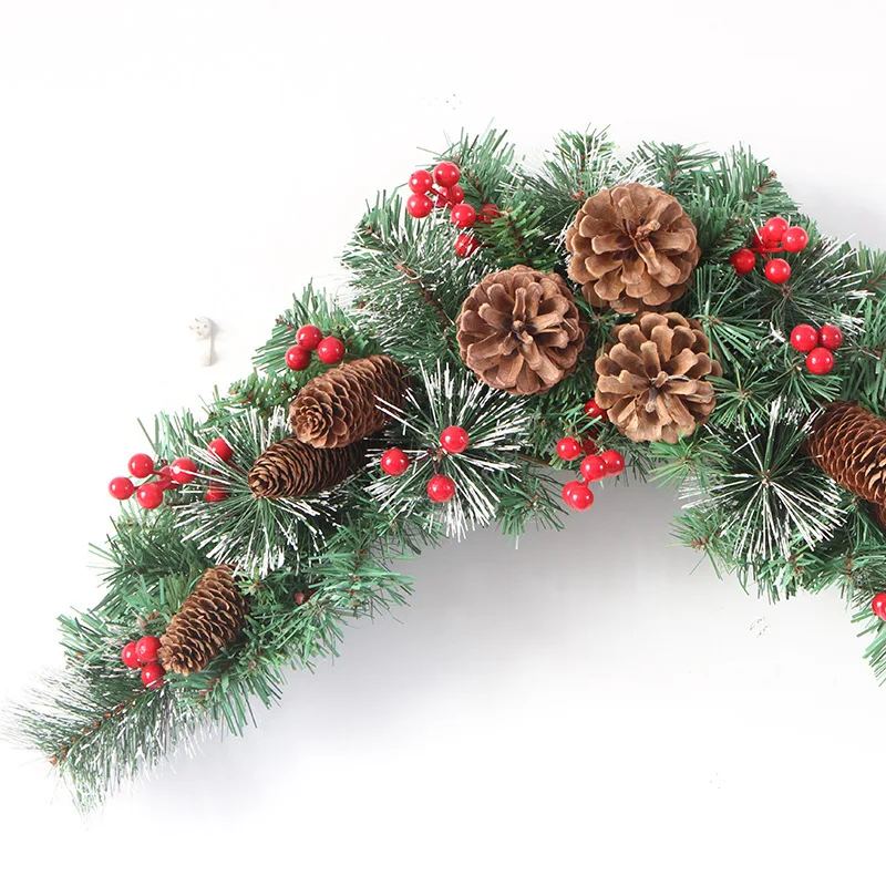 Рождественский венок Xindie подвесные двери рождественские украшения из лозы для