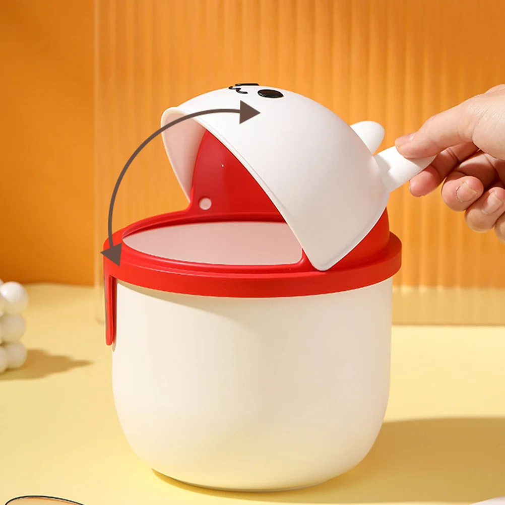 

Garbage Cans Lids Tiny Waste Basket Desktop Trash Can Mini Desktop Wastebasket Small Trashcan Small Garbage Organizer
