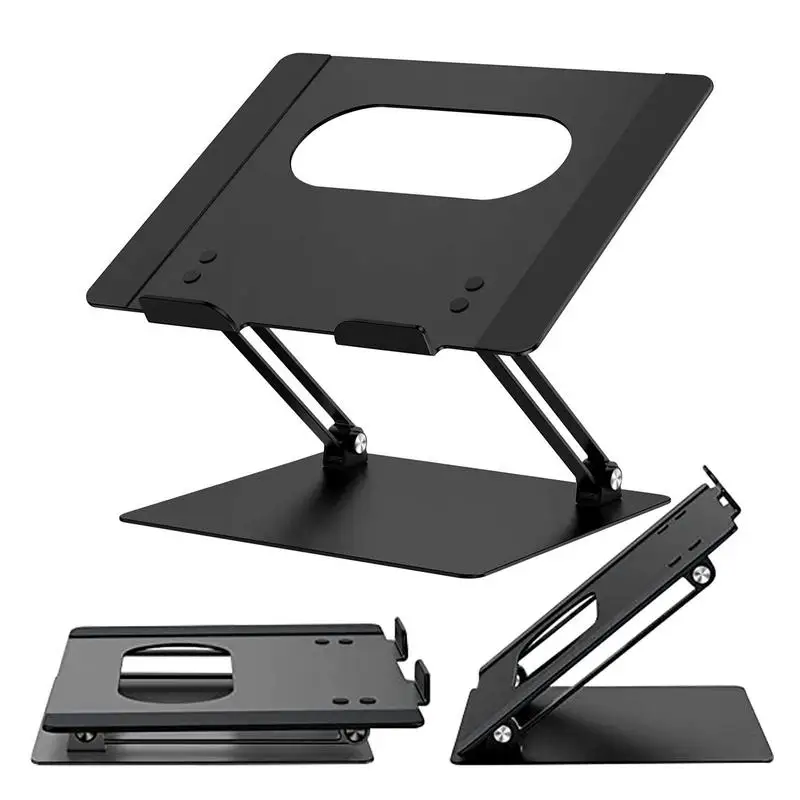 

Laptop Stand Adjustable Aluminum Alloy Notebook Tablet Stand Up to 17 Inch Laptop Portable Fold Holder Cooling Bracket Support