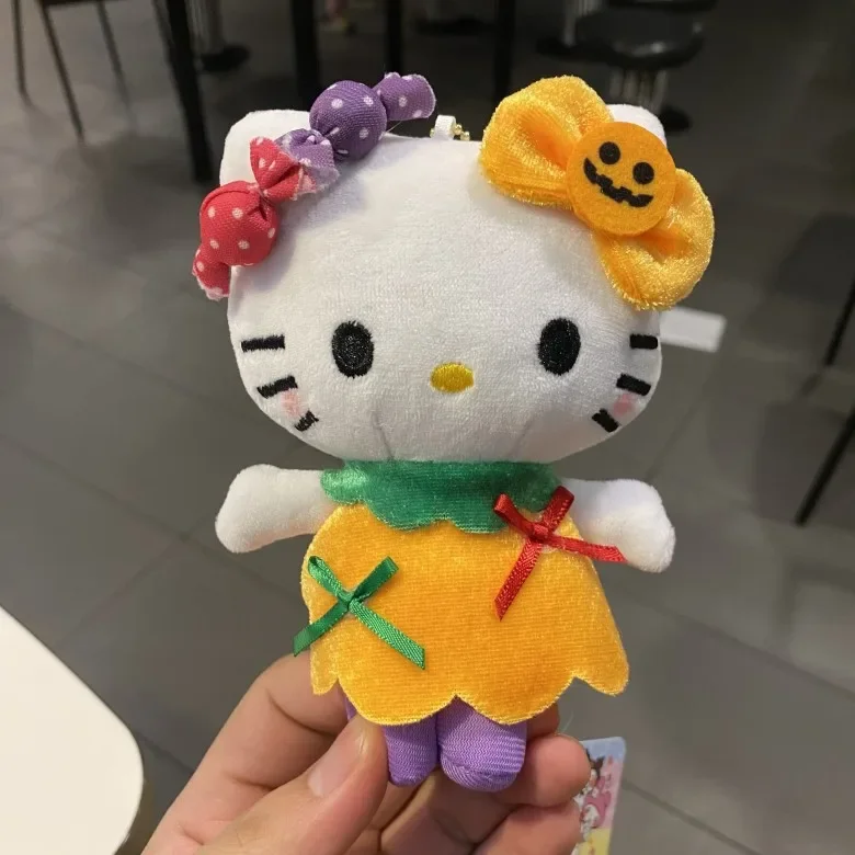 Sanrio Hollo Kitty Cinnamoroll Pochacoo плюшевая кукла кулон мультфильм аниме брелок тыква конфеты