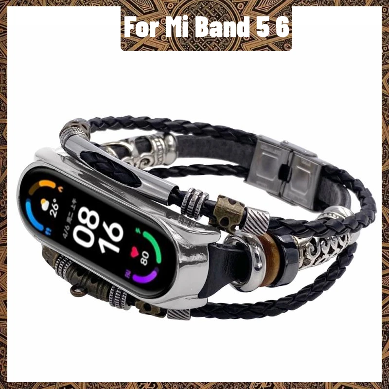 

Классический ремешок в стиле ретро для Xiaomi Mi Band 5 6, сменный ремешок для смарт-часов, резиновый чехол, аксессуары, ремешок с отверткой