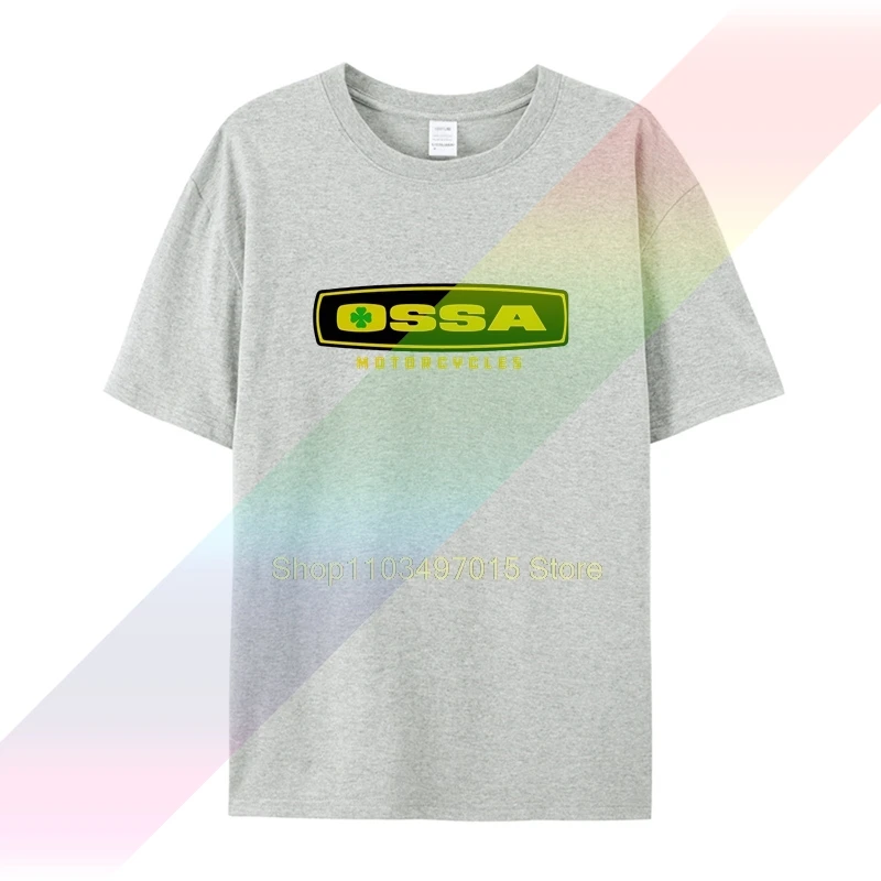 OSSA Мужская черная S 3XL футболка Хлопковая с трафаретной печатью на заказ