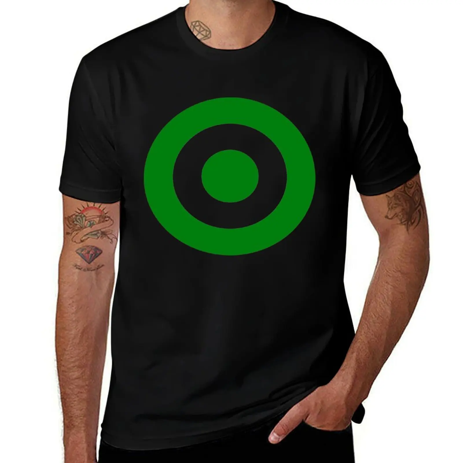 Фото Футболка Green Target Bullseye для спортзала больших размеров №1