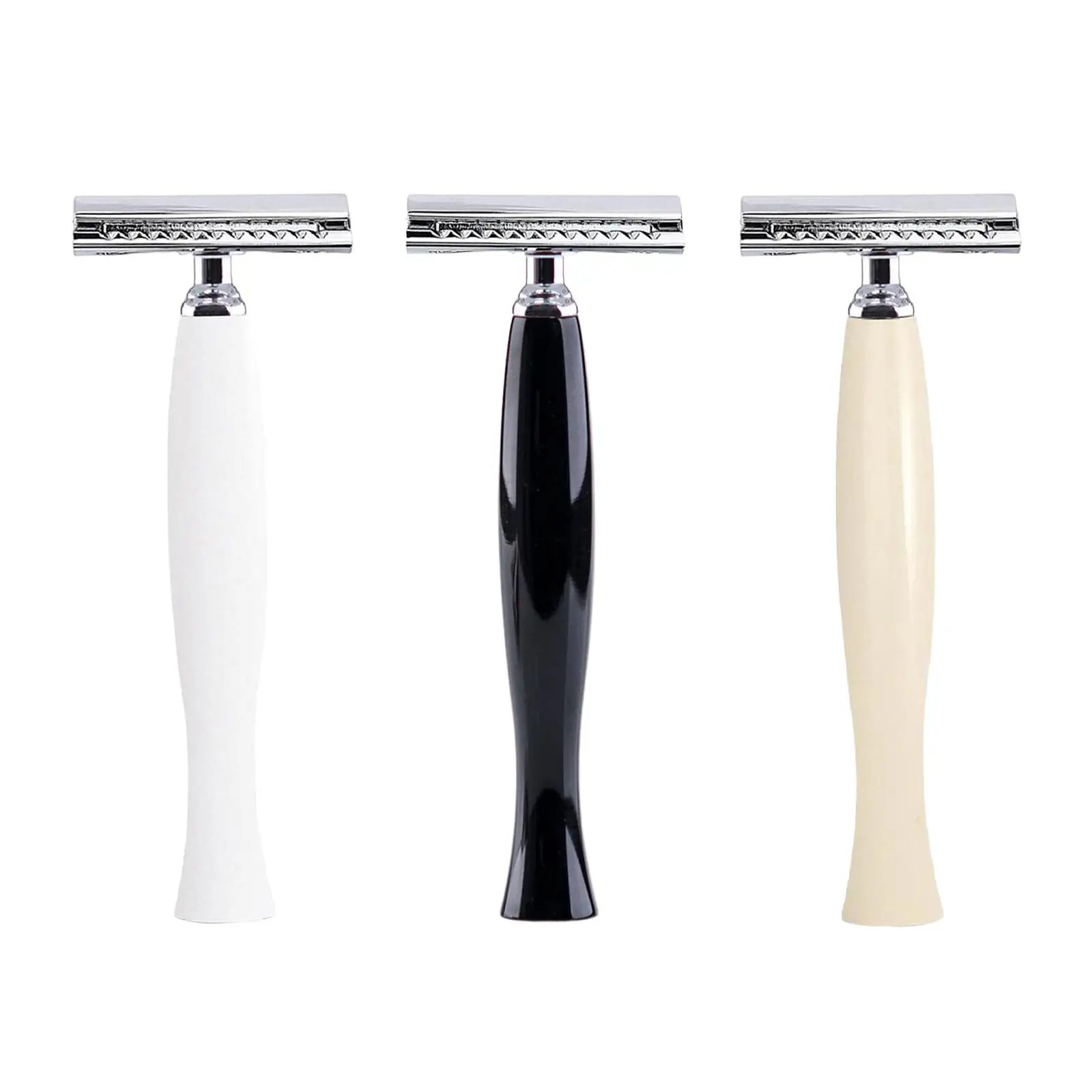 

Double Edge Safety Razor Smooth Clean Shave Detachable Nostalgic Heavy Duty Classic Reusable Wet Shaving Shaver for Salon Home