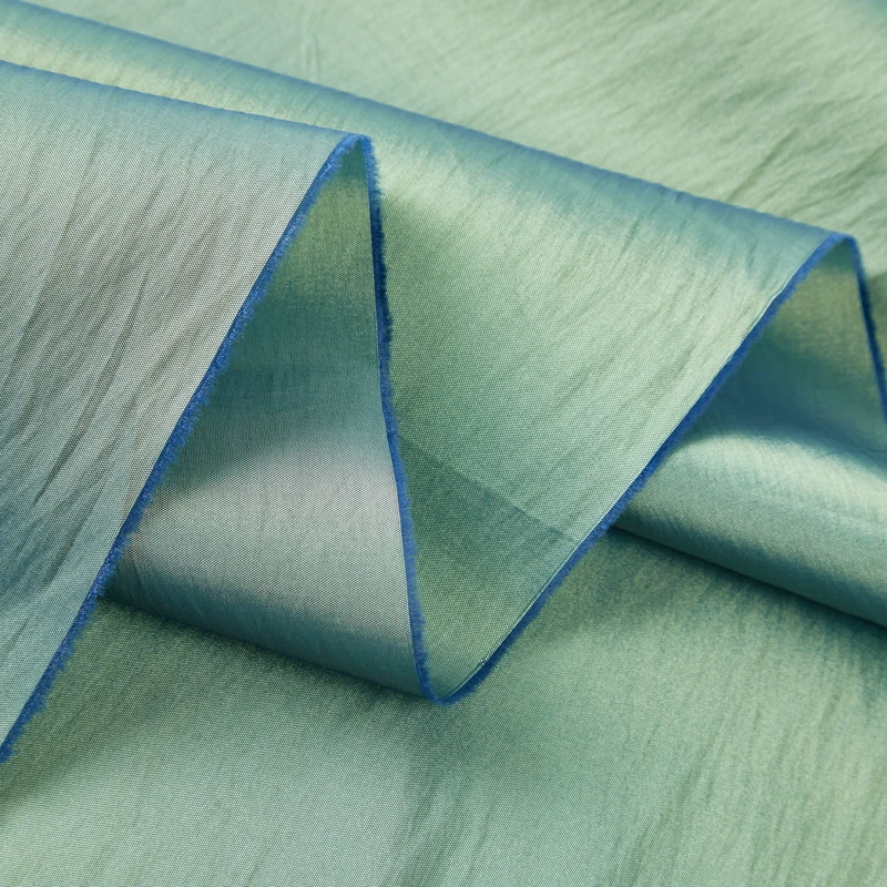 Сине-зеленый хамелеон цветной градиент пряжа ткань рубашка платье брюки